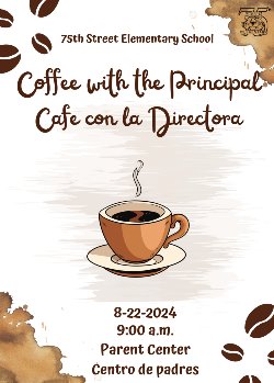 Coffee with the principal 